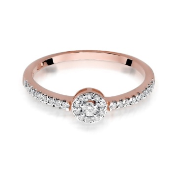 Inel Aur 14K cu Diamante Naturale 0.19 ct - Img 8