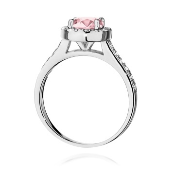Inel Aur 14K cu Diamante Roz de Laborator 1.38 ct - Img 11
