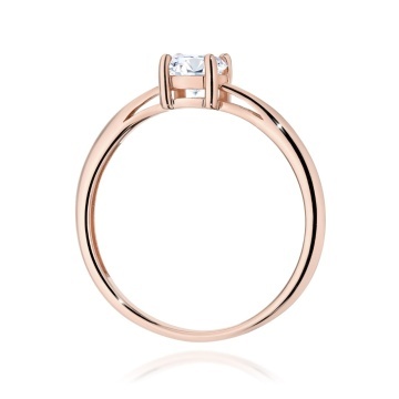 Inel Aur 14K cu White Sapphire 0.60 ct - Img 7