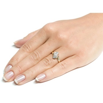 Inel Aur 8K cu Zirconii - Model Val Elegant - Img 4