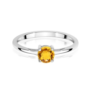 Inel Aur 9K cu Citrin 0.50 ct - Img 6
