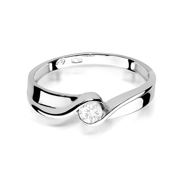 Inel Aur 9K cu Diamant de Laborator 0.15 ct - Img 6