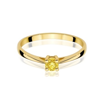 Inel Aur 9K cu Diamant de Laborator 0.15 ct - Img 2