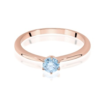 Inel Aur 9K cu Diamant de Laborator 0.50 ct - Img 6