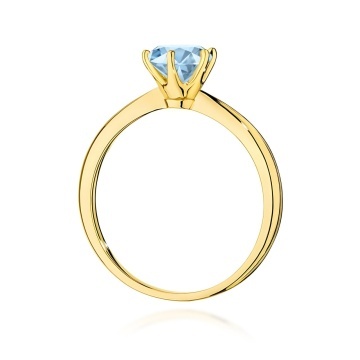 Inel Aur 9K cu Diamant de Laborator 1.00 ct - Img 3