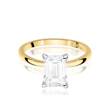 Inel Aur 9K cu Diamant de Laborator 1.50 ct - Img 2