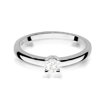 Inel Aur 9K cu Diamant Natural 0.15 ct - Img 6
