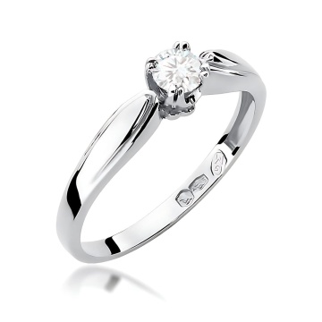 Inel Aur 9K cu Diamant Natural 0.24 ct - Img 4