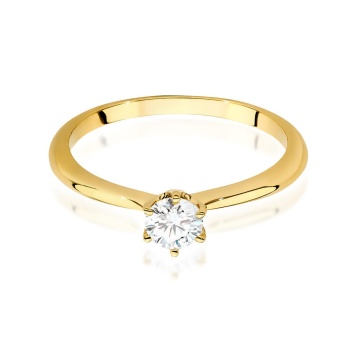 Inel Aur 9K cu Diamant Natural 0.50 ct - Img 2