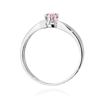Inel Aur 9K cu Diamant Roz de Laborator 0.30 ct - Img 7