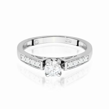 Inel Aur 9K cu Diamante de Laborator 0.42 ct - Img 7