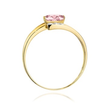 Inel Aur 9K cu Diamante de Laborator 0.55 ct - Img 3