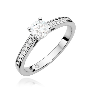 Inel Aur 9K cu Diamante de Laborator 0.62 ct - Img 7