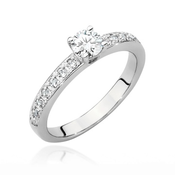 Inel Aur 9K cu Diamante de Laborator 0.70 ct - Img 4