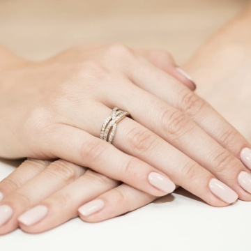 Inel Aur 9K cu Diamante Naturale 0.27 ct - Img 4