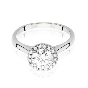 Inel Aur 9K cu Diamante Naturale 1.14 ct - Img 4