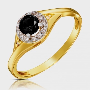 Inel Lady Glamour Aur 8K cu Piatră Neagră - Eleganță Atemporală - Img 4