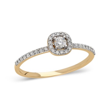 Inel Opulent Gold din AUR 14K cu Diamant - Img 1