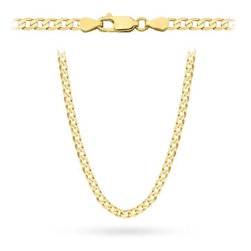 Lant Aur 14k cu Zale Impletite, 55 cm - Img 4