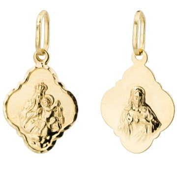 Medalion Romb Aur 14k - Img 2