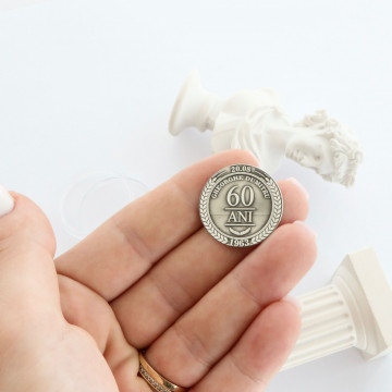 Moneda Comemorativa din Argint 2.5cm - gravura 3D Fata&Verso - Img 4