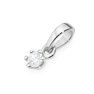Pandantiv Aur 14K cu Diamant Natural 0.04 ct - Img 8