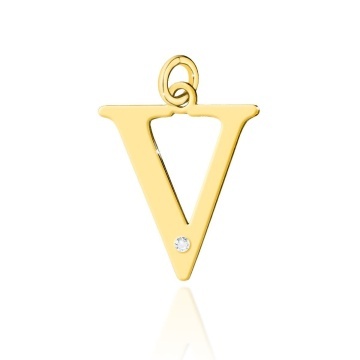 Pandantiv Aur 14K cu Diamante Naturale 0.01 ct