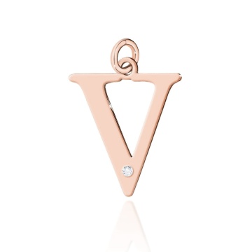Pandantiv Aur 14K cu Diamante Naturale 0.01 ct - Img 3