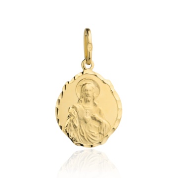 Pandantiv Aur 14k cu Fecioara Maria si Iisus - Img 6