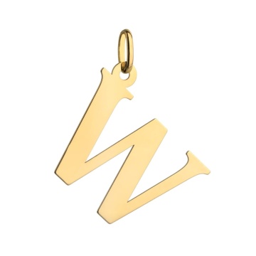 Pandantiv Aur 14k cu Litera W - Img 3