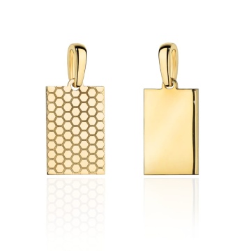 Pandantiv Placuta cu Model - Aur 14k - Img 3
