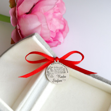 Banut Argint 925 x 2cm pentru Botez - Mot - Scaldat - Personalizabil - Img 4