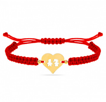 Brățară Affection Inimioara cu Copilași din aur 14K