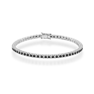 Bratara Aur 14K cu Diamante Naturale Negre 1.77 ct - Img 5