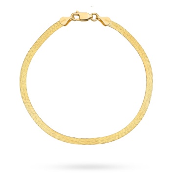 Brățară Elegantă Tip Bandă din Aur 14K - Img 2