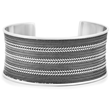 Bratara masiva Midnight Braid din Argint 925