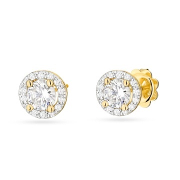Cercei Aur 14K cu Diamante de Laborator 0.74 ct