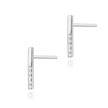 Cercei Aur 14K cu Diamante Naturale 0.05 ct - Img 7