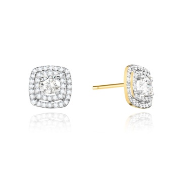 Cercei Aur 14K cu Diamante Naturale 0.70 ct