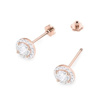 Cercei Aur 14K cu Diamante Naturale 0.74 ct Filet cu Protectie - Img 5