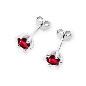 Cercei Aur 14K cu Rubin 0.30 ct - Img 8