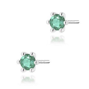 Cercei Aur 14K cu Smarald 0.15 ct - Img 7