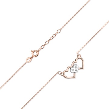Colier Aur 14K cu Diamante Naturale 0.01 ct - Img 4