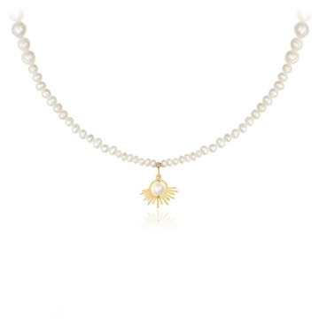 Colier Pearl Sun din AUR 14K și Perle de Cultură