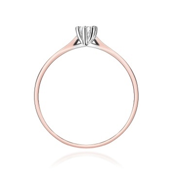 Inel Aur 14K cu Diamant de Laborator 0.10 ct - Img 10