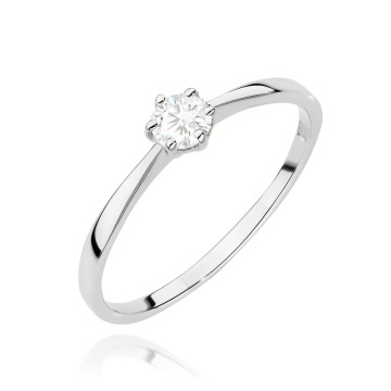 Inel Aur 14K cu Diamant de Laborator 0.20 ct - Img 9