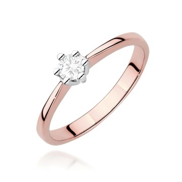 Inel Aur 14K cu Diamant de Laborator 0.20 ct - Img 5