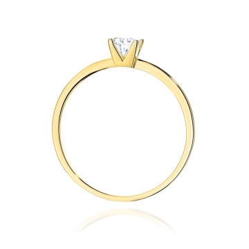 Inel Aur 14K cu Diamant de Laborator 0.30 ct - Img 3
