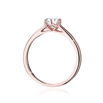 Inel Aur 14K cu Diamant de Laborator 0.40 ct - Img 9