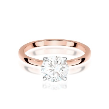 Inel Aur 14K cu Diamant de Laborator 1.00 ct - Img 5